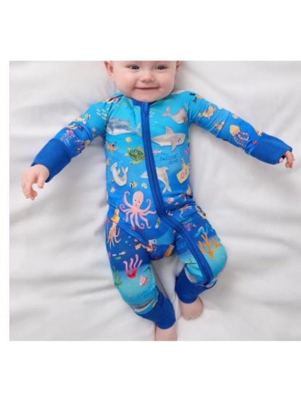 Little Sleepies Underwater Discovery Zippy One Piece Kids Size 3 - 6 M NWT